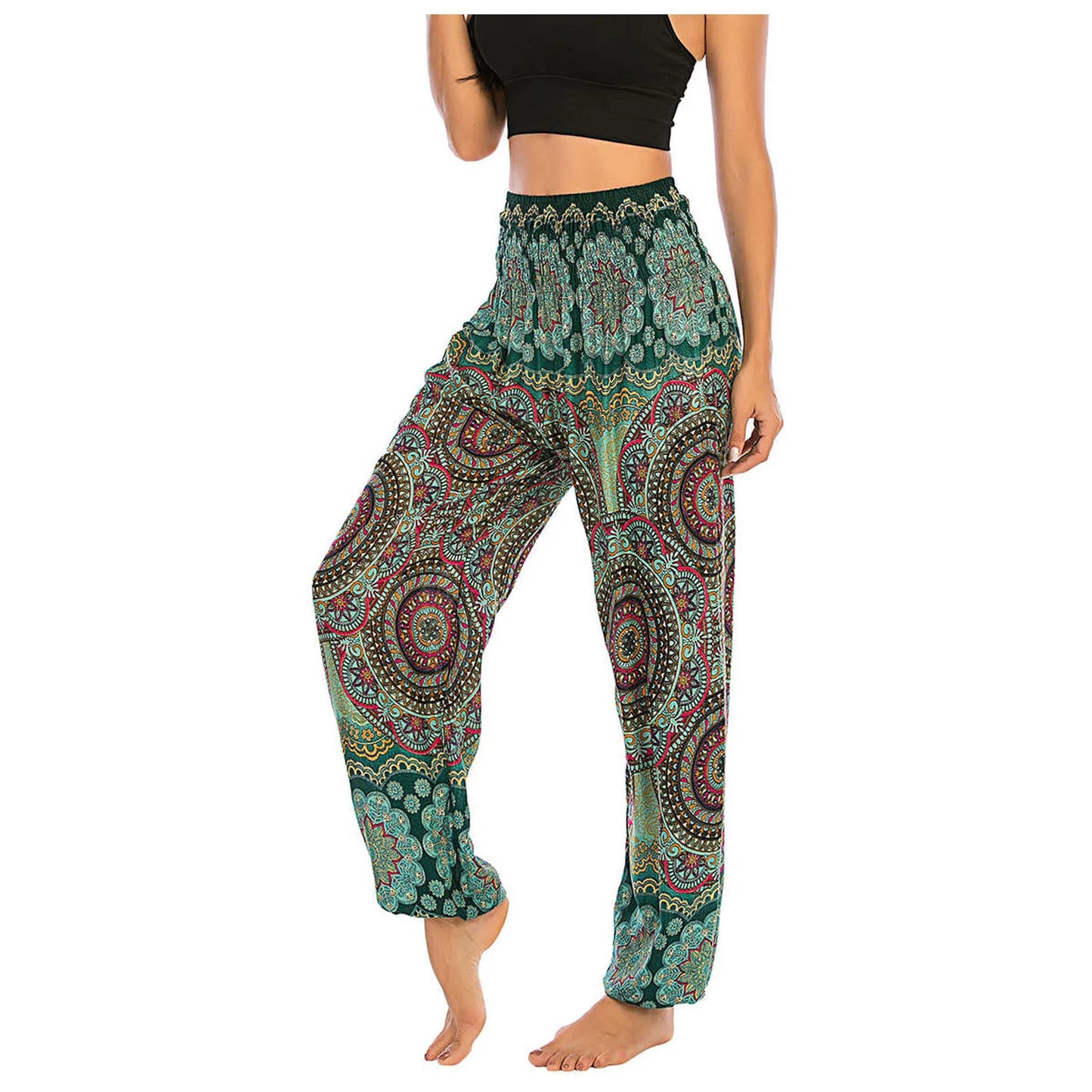 ZenFlow Boho Unisex Haremhose – Nachhaltige Yogahose im Thai-Stil