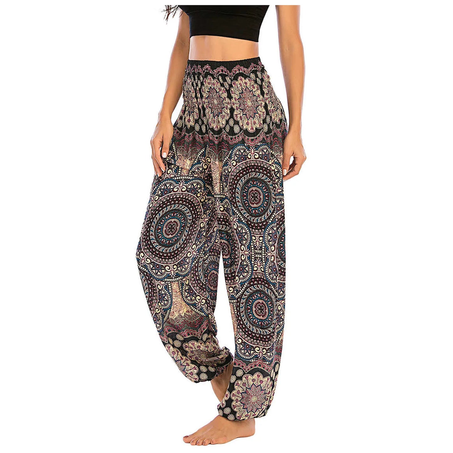 ZenFlow Boho Unisex Haremhose – Nachhaltige Yogahose im Thai-Stil