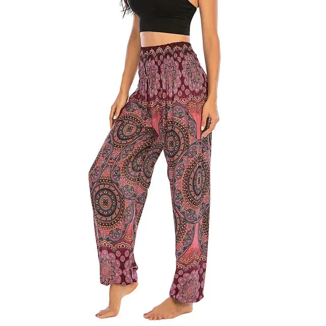 ZenFlow Boho Unisex Haremhose – Nachhaltige Yogahose im Thai-Stil