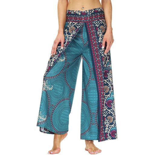 ZenFlow Weite Tanzhose – Bohemian Style für Yoga, Strand & Alltag