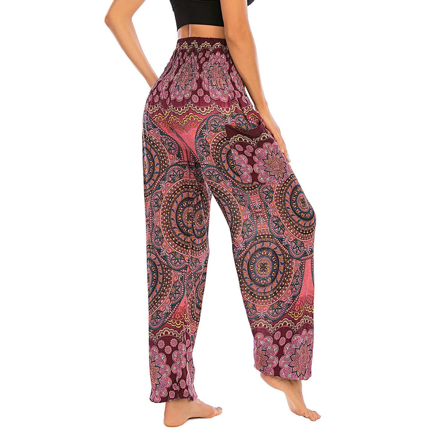 ZenFlow Boho Unisex Haremhose – Nachhaltige Yogahose im Thai-Stil